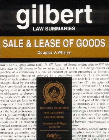 9780159002193: Gilbert Law Summaries : Sale & Lease of Goods