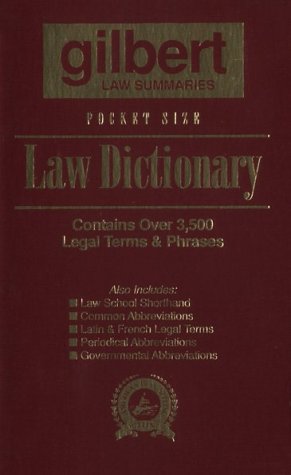 Beispielbild fr Pocket Size Law Dictionary--Burgundy zum Verkauf von ThriftBooks-Atlanta
