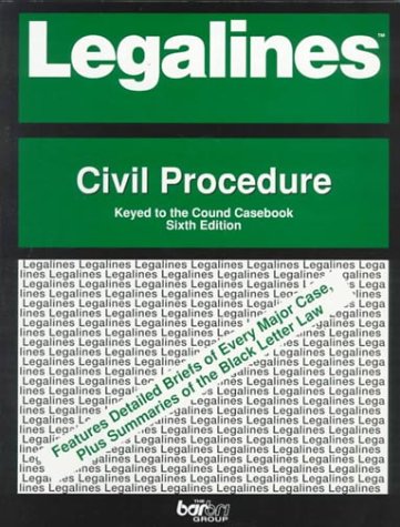 Beispielbild fr Legalines: Civil Procedure zum Verkauf von Wonder Book