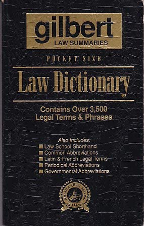 Stock image for Pocket Size Law Dictionary for sale by GoldBooks