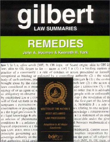Beispielbild fr Gilbert Law Summaries: Remedies zum Verkauf von HPB-Red