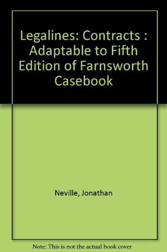 Beispielbild fr Legalines: Contracts : Adaptable to Fifth Edition of Farnsworth Casebook zum Verkauf von Wonder Book