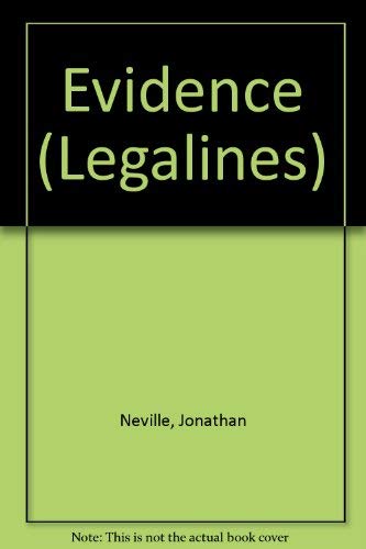 Imagen de archivo de Evidence (Legalines) a la venta por Anderson Book