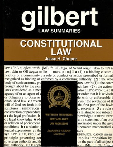 9780159003756: Gilbert Law Summaries: Constitutional Law