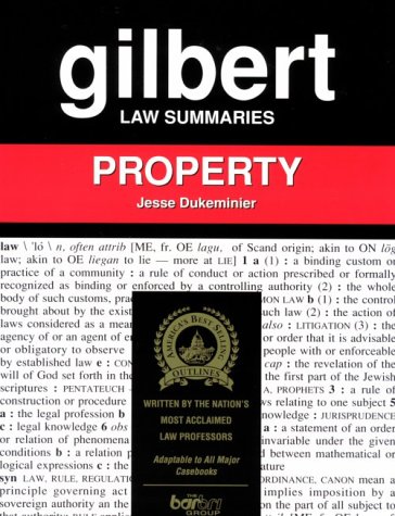 Beispielbild fr Gilbert Law Summaries: Property zum Verkauf von Wonder Book