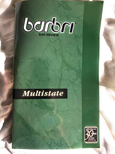 Imagen de archivo de Barbri Bar Review; Multistate Bar Review a la venta por HPB-Red