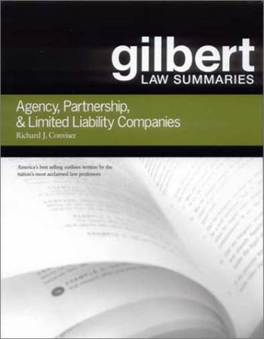 Imagen de archivo de Gilbert Law Summaries: Agency, Partnership, & Limited Liability Companies a la venta por HPB-Red