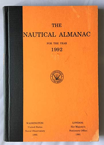9780160343254: Nautical Almanac for the Year, 1992