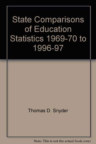 9780160498077: State Comparisons of Education Statistics, 1969-70