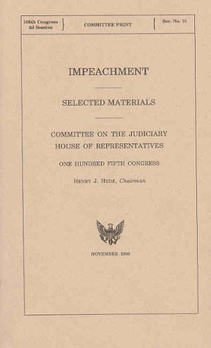 9780160577031: Impeachment: Selected Materials