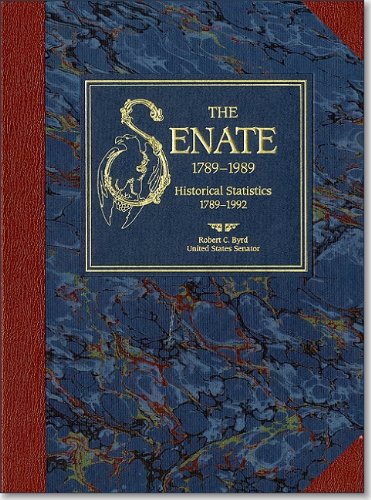 Imagen de archivo de Senate, 1789-1989: Historical Statistics, 1789-1992 a la venta por West With The Night