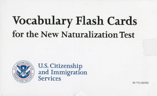 9780160825668: Vocabulary Flash Cards for the New Naturalization Test