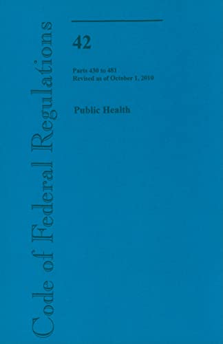 Beispielbild fr Public Health: Parts 430 to 481 zum Verkauf von ThriftBooks-Atlanta