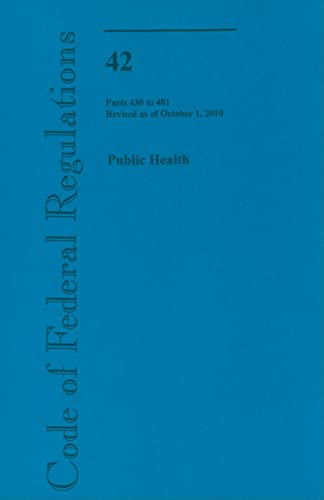 Stock image for Public Health: Parts 430 to 481 for sale by ThriftBooks-Atlanta