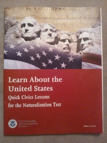 Stock image for Learn about the United States W/Audio CD: Quick Civics Lessons for the Naturalization Test for sale by Book Deals