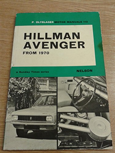 Handbook for the Hillman Avenger from 1970.