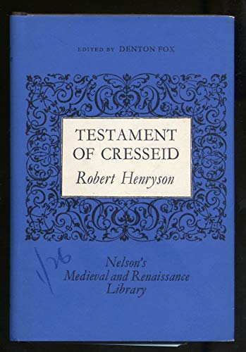 9780171731095: Testament of Cresseid (Medieval and Renaissance library)