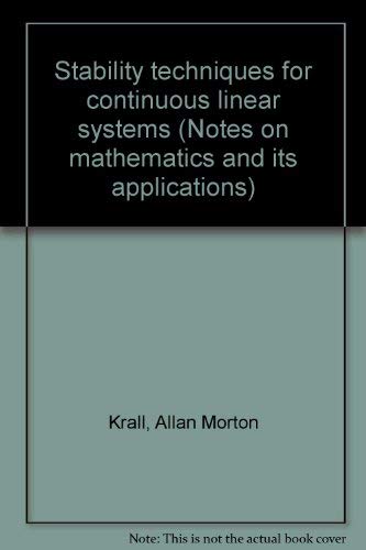 Stability Techniques for Continuous Linear Systems