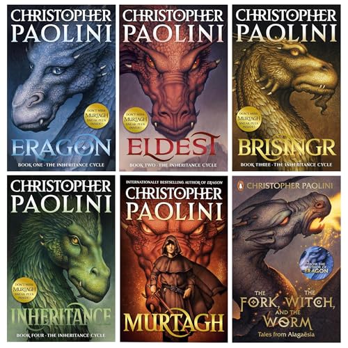 9780173076880: Inheritance Cycle 6 Books Collection (Eragon, Eldest, Brisingr, Inheritance, Murtagh [Hardback] & The Fork, the Witch, and the Worm)