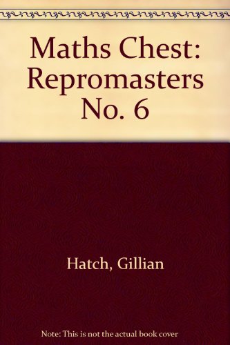 9780174105480: Repromasters (No. 6) (Maths chest)