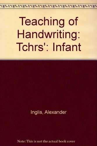 9780174140030: Tchrs' (Teaching of Handwriting: Infant)