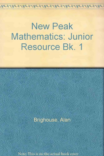 9780174215479: New Peak Mathematics: Junior Resource Bk. 1