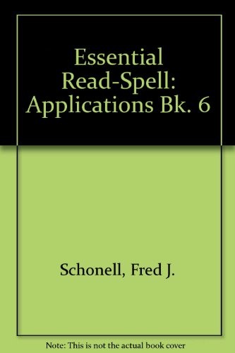 Essential Read-Spell (Bk. 6) (9780174240846) by Fred J. Schonell