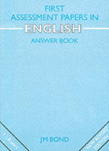 Imagen de archivo de Answer Book (Bond Assessment Papers: First Papers in English) a la venta por WorldofBooks