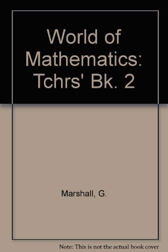 9780174312253: Tchrs' (Bk. 2) (World of Mathematics)