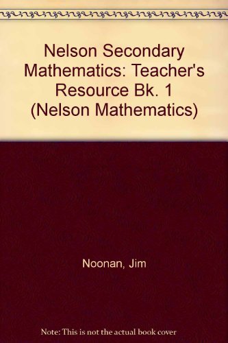 9780174314509: Teacher's Resource (Bk. 1) (Nelson Secondary Mathematics)