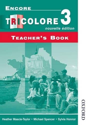 Stock image for Encore Tricolore Nouvelle 3 Teacher's Book for sale by Books Unplugged