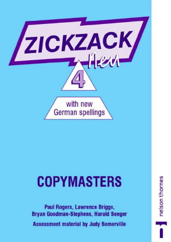 9780174403579: Copymasters with New German Spellings (Stage 4) (Zickzack Neu)