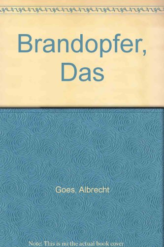 9780174445548: Brandopfer, Das