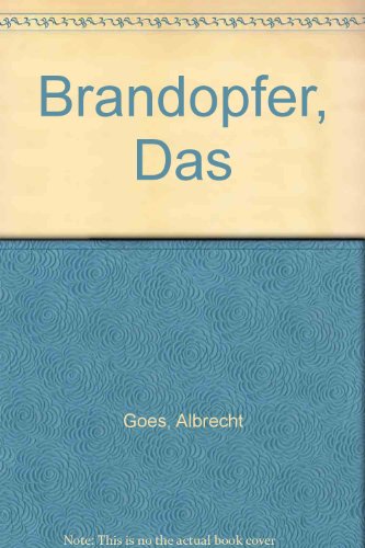 Stock image for Das Brandopfer for sale by Anybook.com