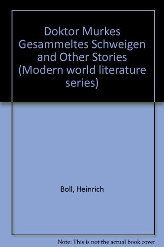 Stock image for Doktor Murkes Gesammeltes Schweigen and Other Stories (Modern world literature series) for sale by MusicMagpie