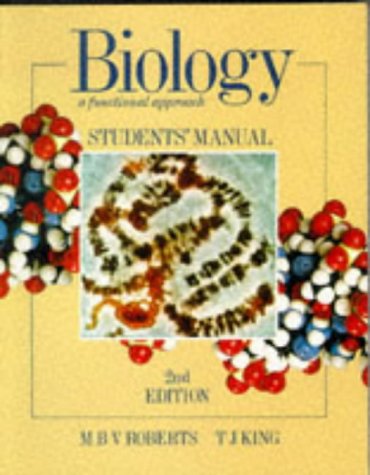 Beispielbild fr Biology: A Functional Approach Student's Manual zum Verkauf von Anybook.com