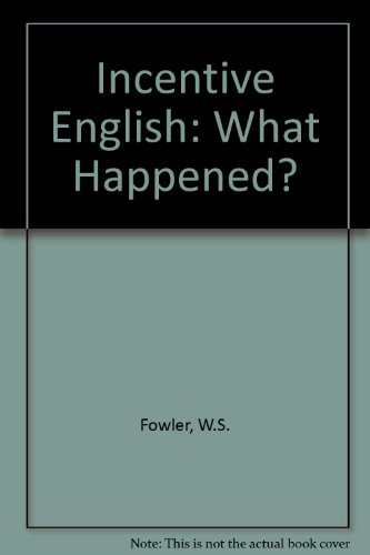 Incentive English (9780175552238) by W S Fowler