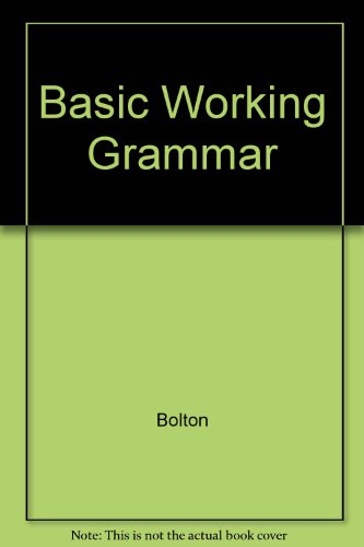 9780175556915: Basic Working Grammar