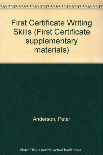 Stock image for First Certificate Writing Skills for sale by Better World Books