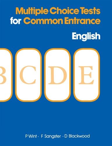 9780175663224: Multiple Choice Tests for Common Entrance - English
