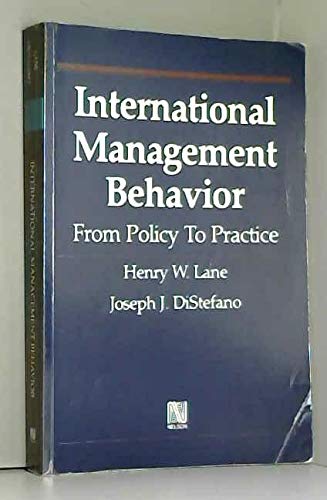 Stock image for INTERNATIONAL MANAGEMENT BEHAVIOR: From Policy to Practice. for sale by books4u31
