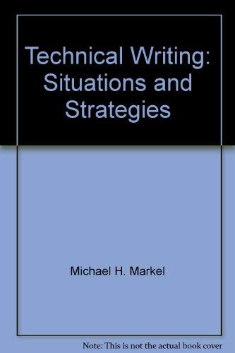 Imagen de archivo de Technical Writing: Situations and Strategies a la venta por HPB-Red