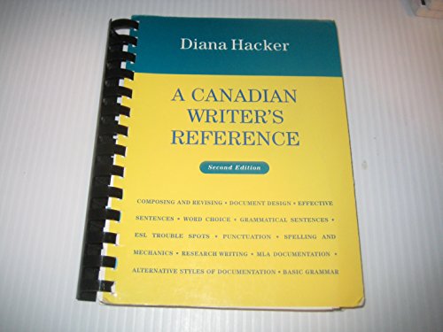 A Canadian Writer's Reference Second Edition