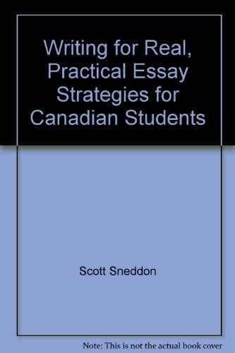 Imagen de archivo de Writing for Real, Practical Essay Strategies for Canadian Students a la venta por HPB-Red