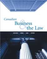 Beispielbild fr Canadian Business and the Law zum Verkauf von Better World Books