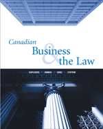 Stock image for Canadian Business and the Law for sale by Better World Books