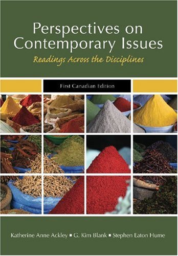 Imagen de archivo de Perspectives on Contemporary Issues : Readings Across the Disciplines a la venta por Better World Books