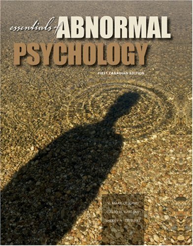 Imagen de archivo de Essentials of Abnormal Psychology - First Canadian Edition a la venta por Starx Products