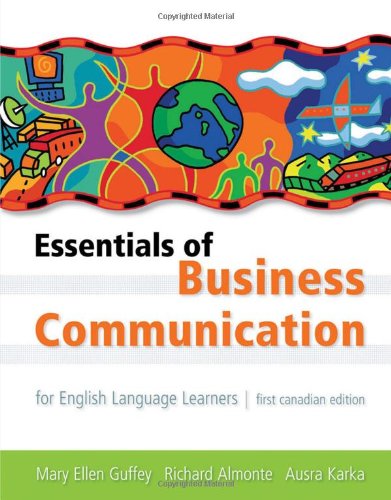 Imagen de archivo de Essentials of Business Communication for English Language Learners a la venta por Better World Books