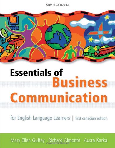 Stock image for Essentials of Business Communication for English Language Learners for sale by Better World Books